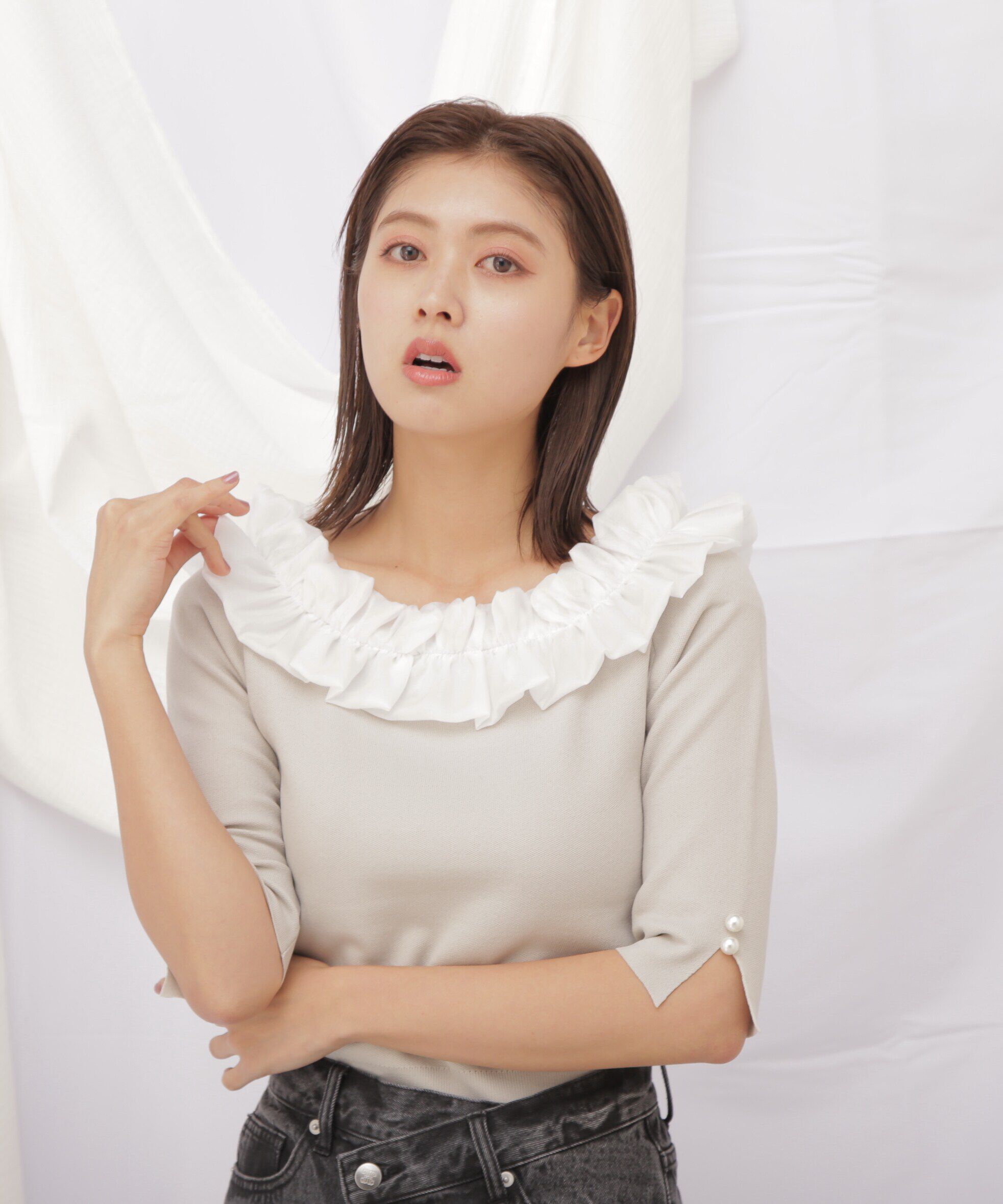  「◇ホイップフリルlittle knit」|ニット・セーター|