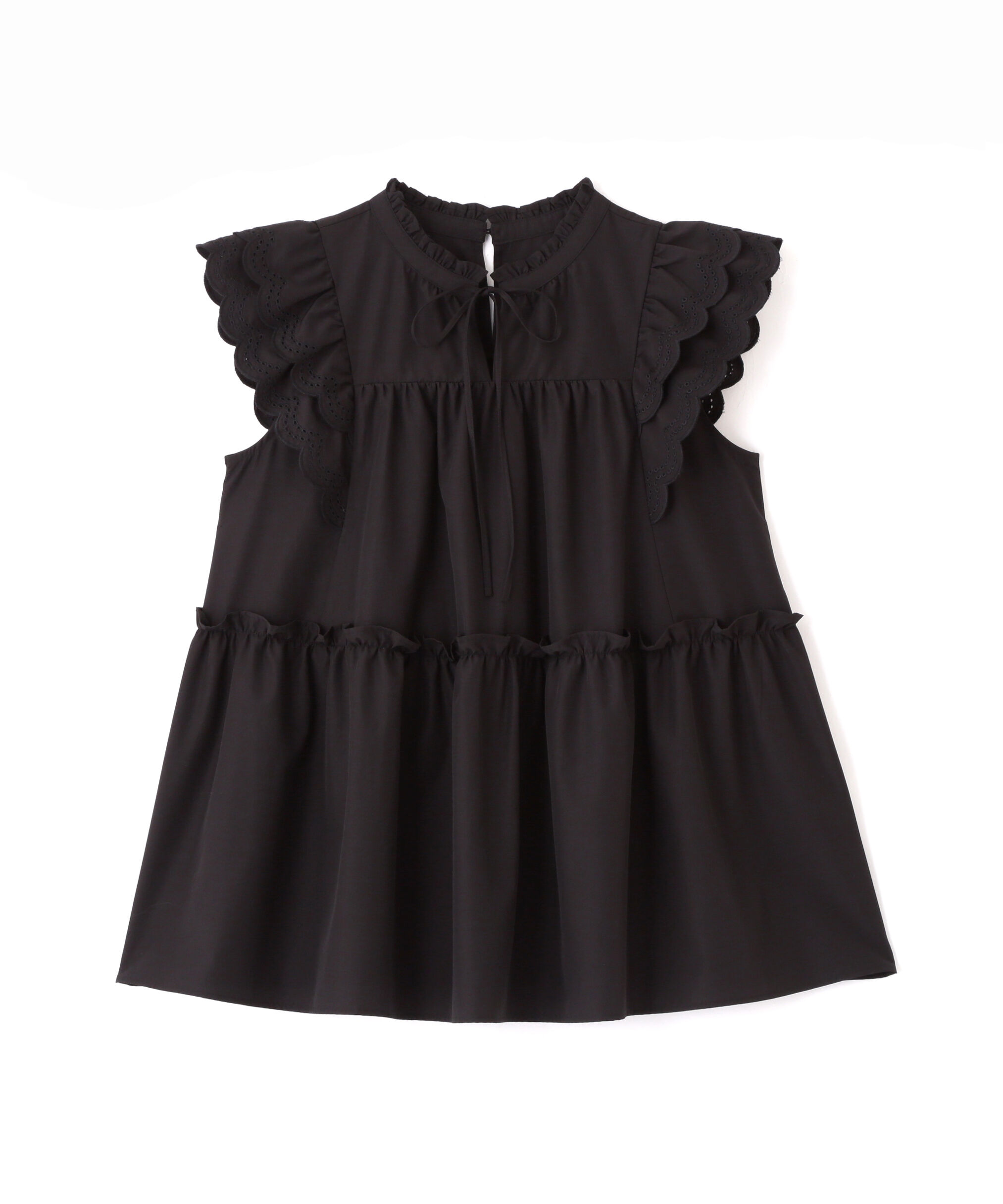  「カットワークティアードチュニック」|シャツ・ブラウス|