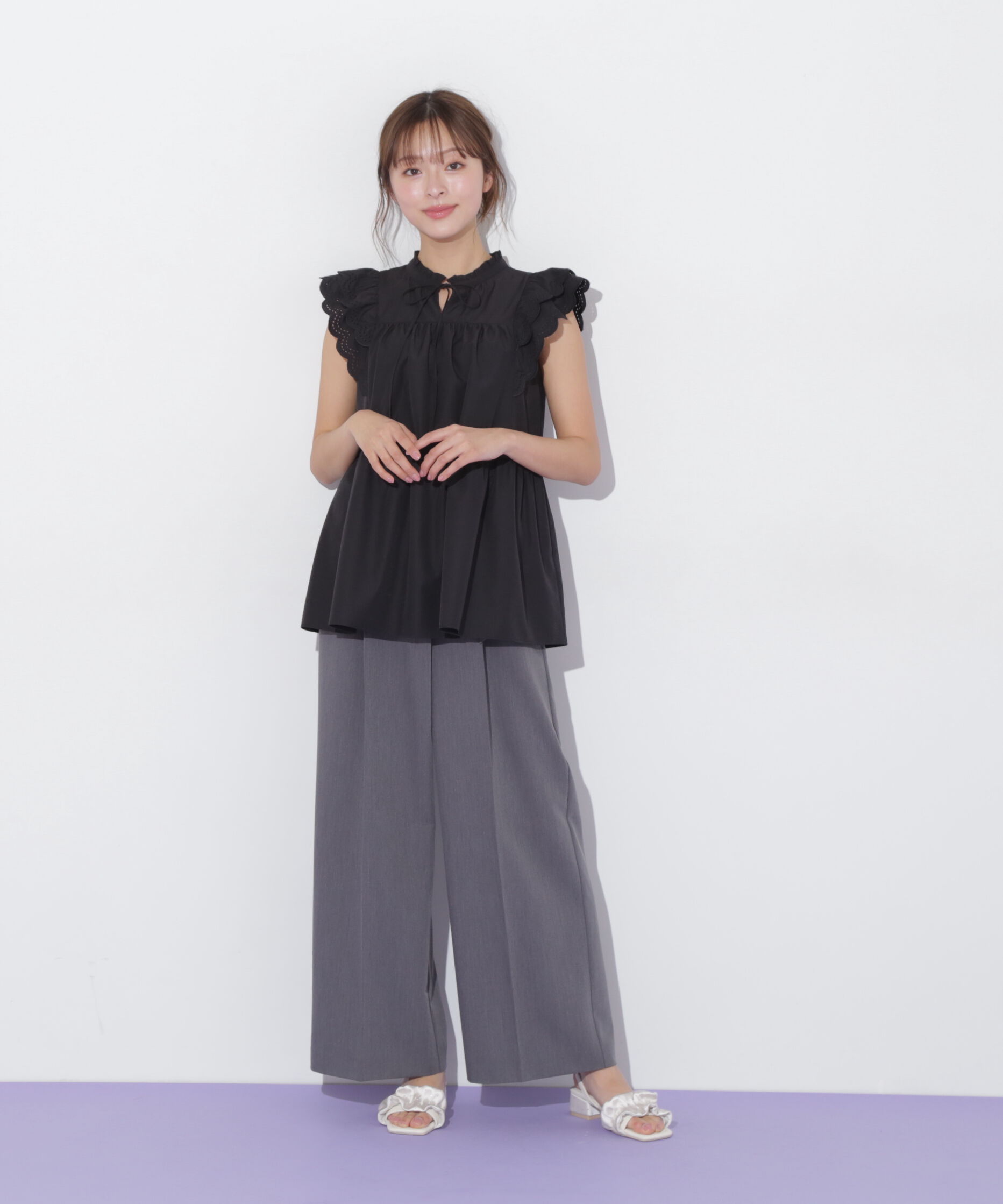  「カットワークティアードチュニック」|シャツ・ブラウス|