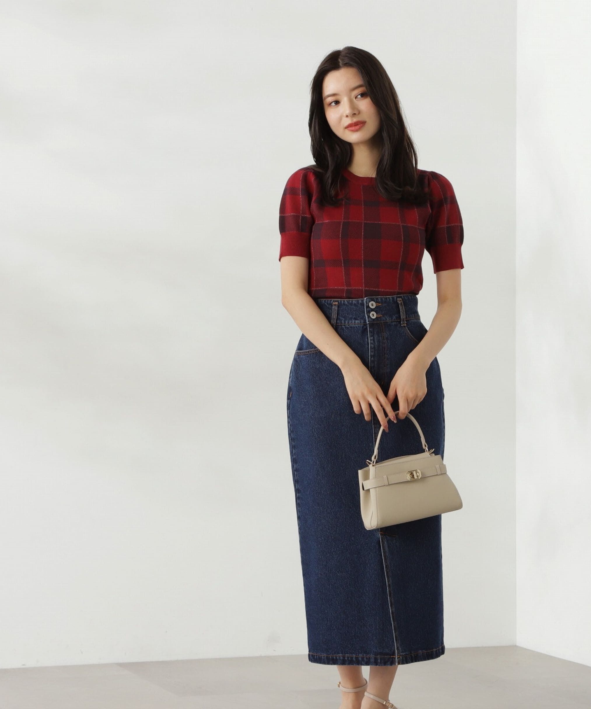 PROPORTION BODY DRESSING「デニムタイトスカート24AW」|スカート|