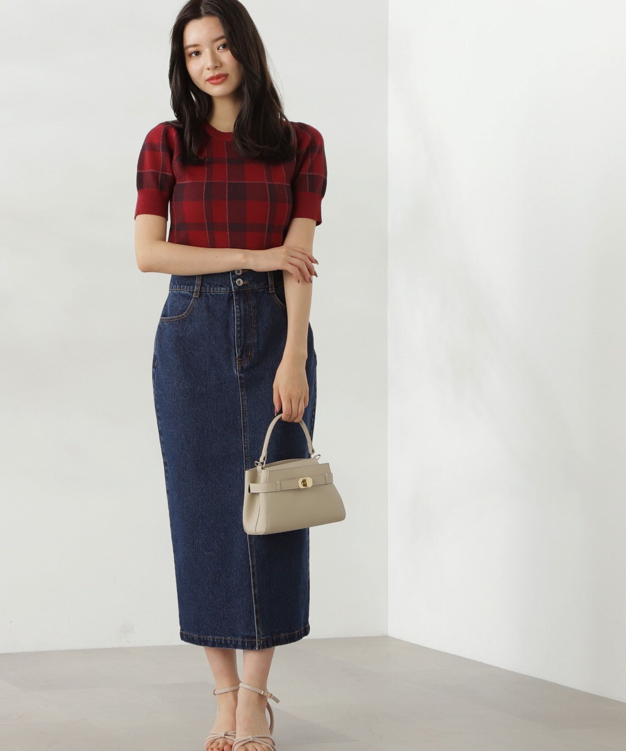 PROPORTION BODY DRESSING「デニムタイトスカート24AW」|スカート|