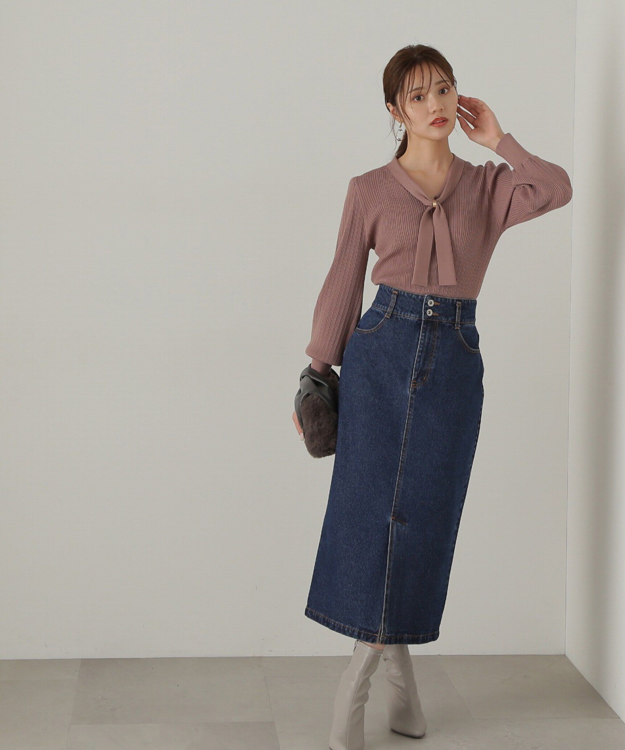 PROPORTION BODY DRESSING「デニムタイトスカート24AW」|スカート|