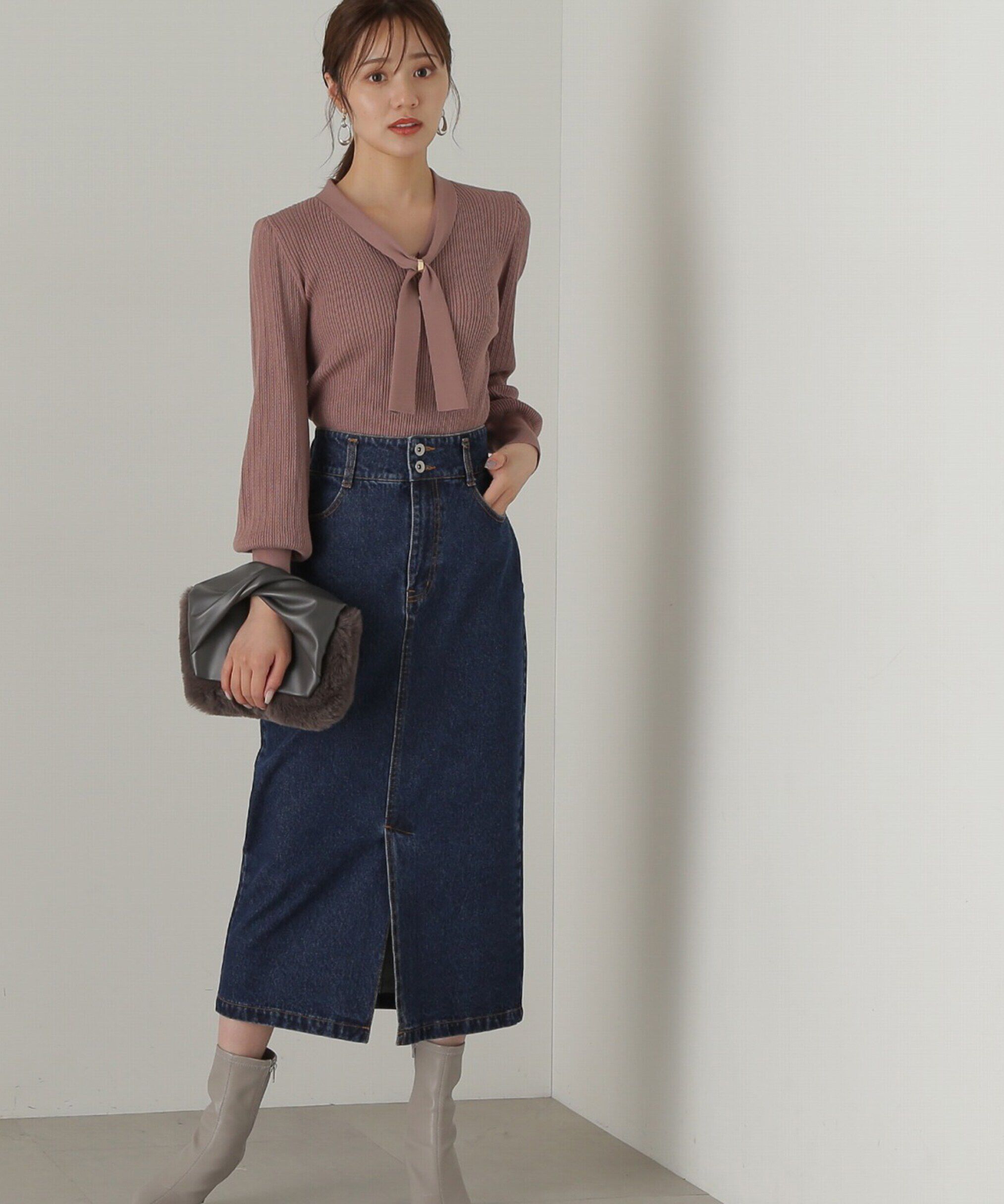 PROPORTION BODY DRESSING「デニムタイトスカート24AW」|スカート|