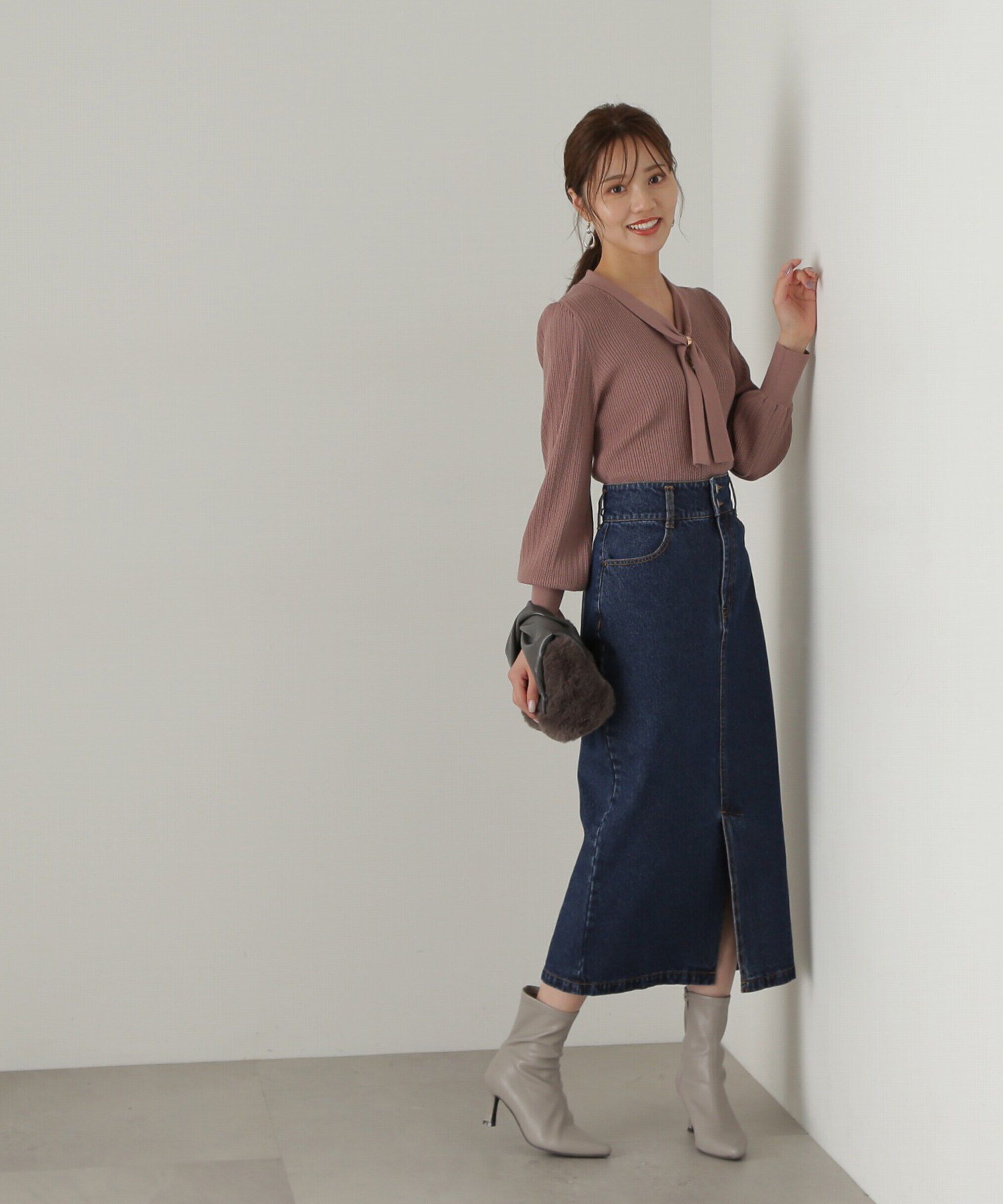 PROPORTION BODY DRESSING「デニムタイトスカート24AW」|スカート|