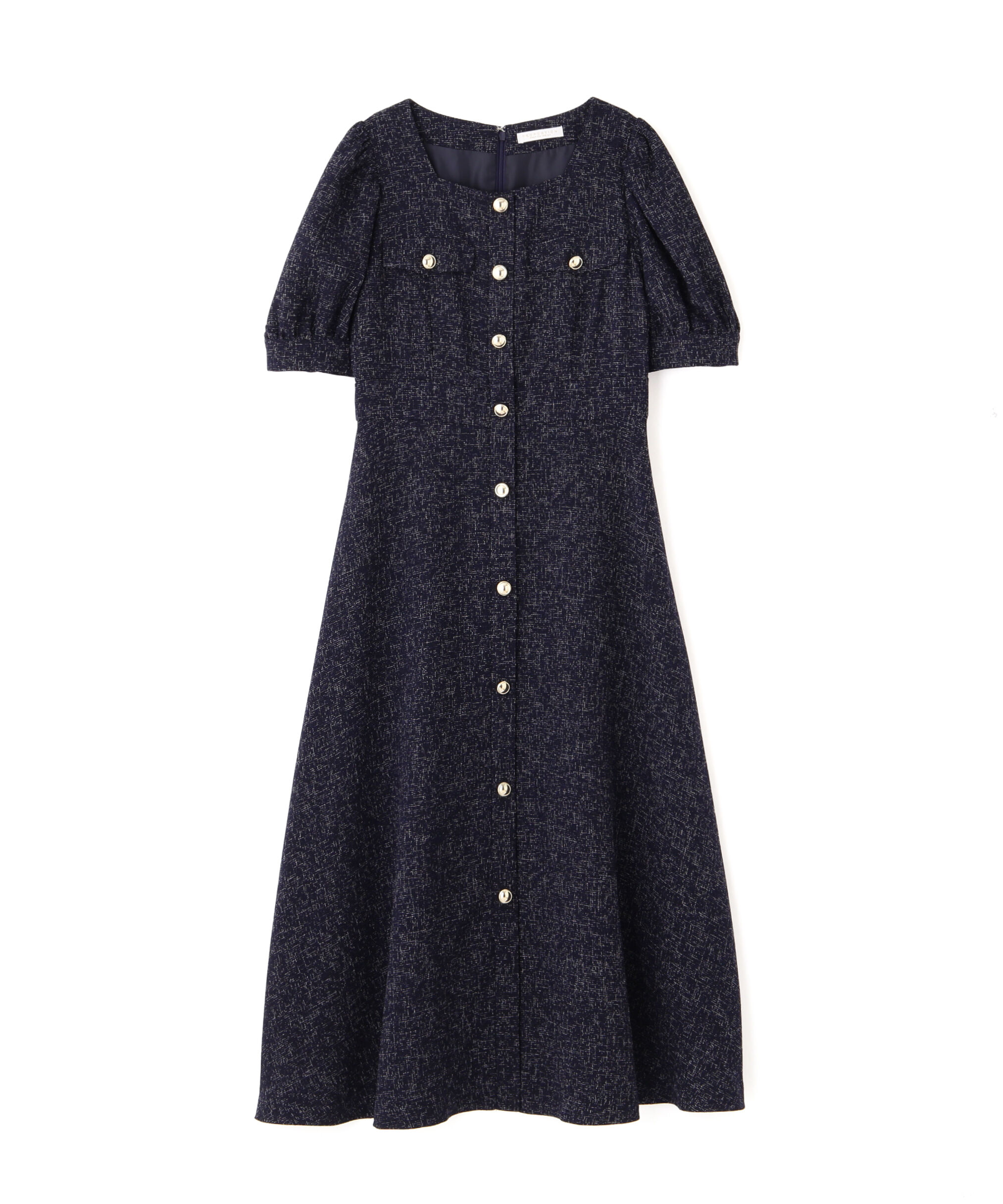 PROPORTION BODY DRESSING「フロント釦スクエアネックワンピース」|ワンピース|