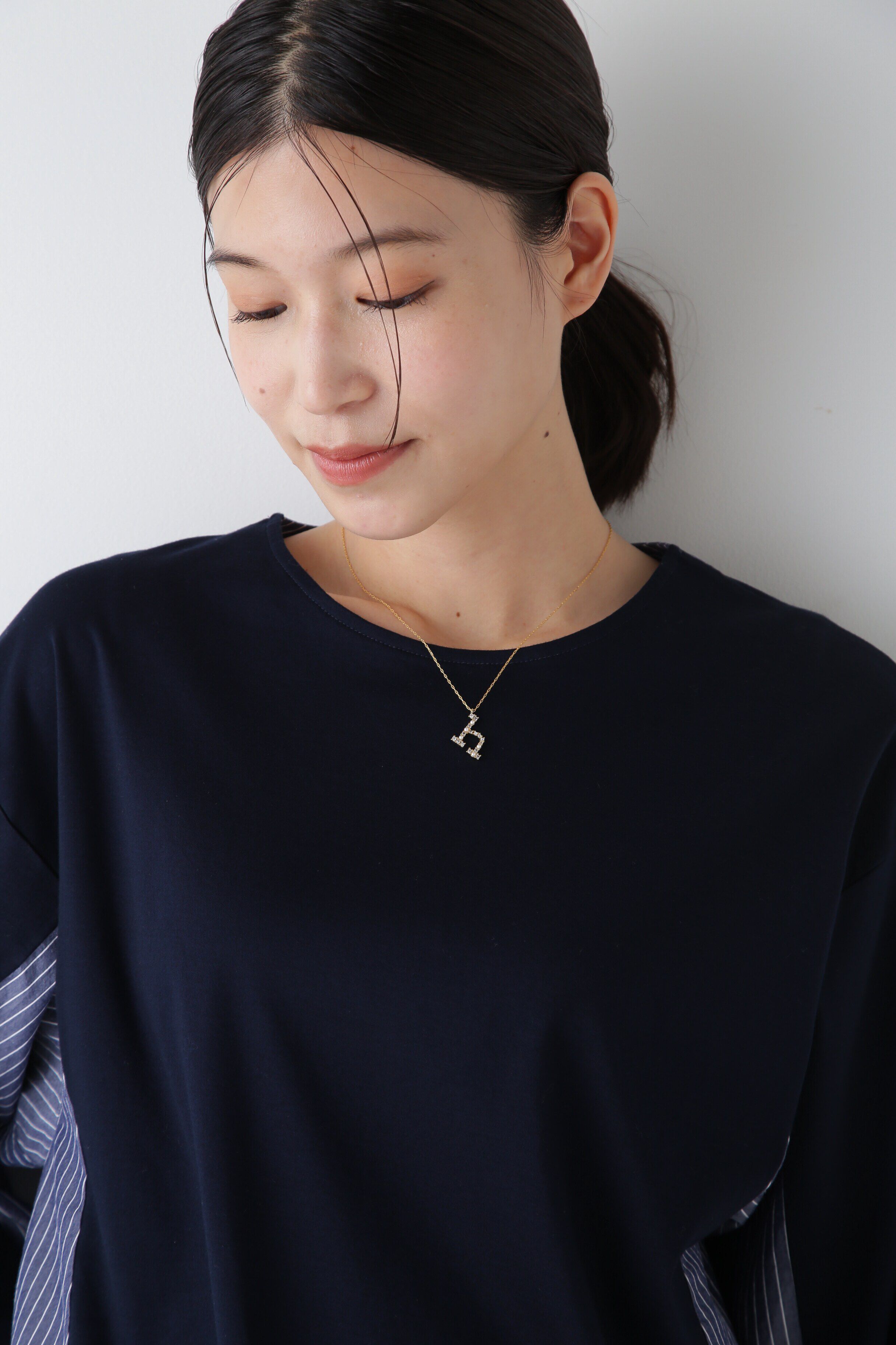  「ｈｗイニシャルネックレス」|ネックレス|hゴールド