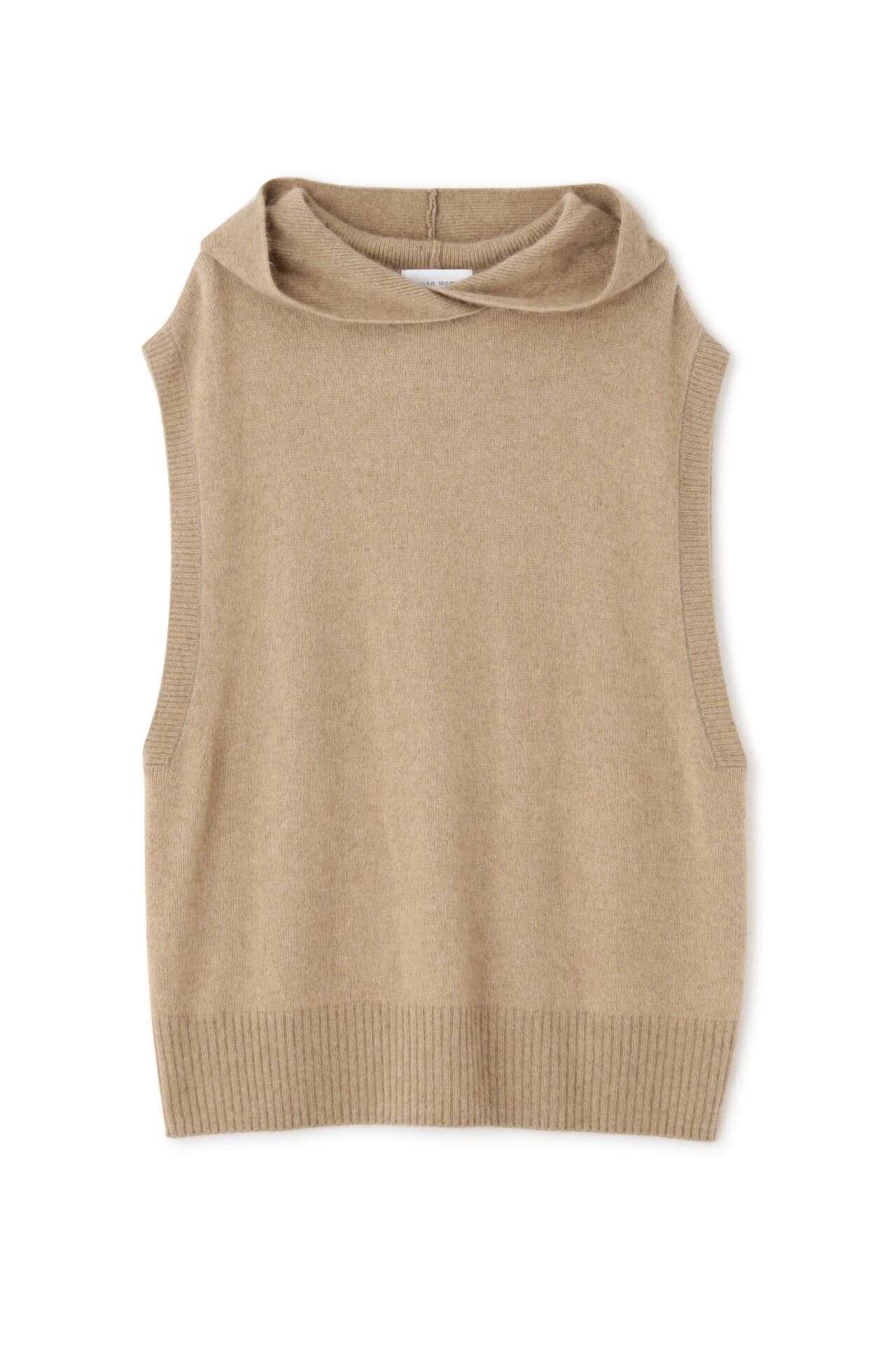  「◆へアリーフードベスト」|ニット・セーター|