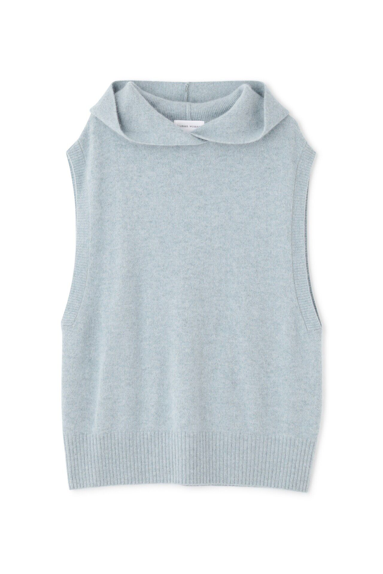  「◆へアリーフードベスト」|ニット・セーター|