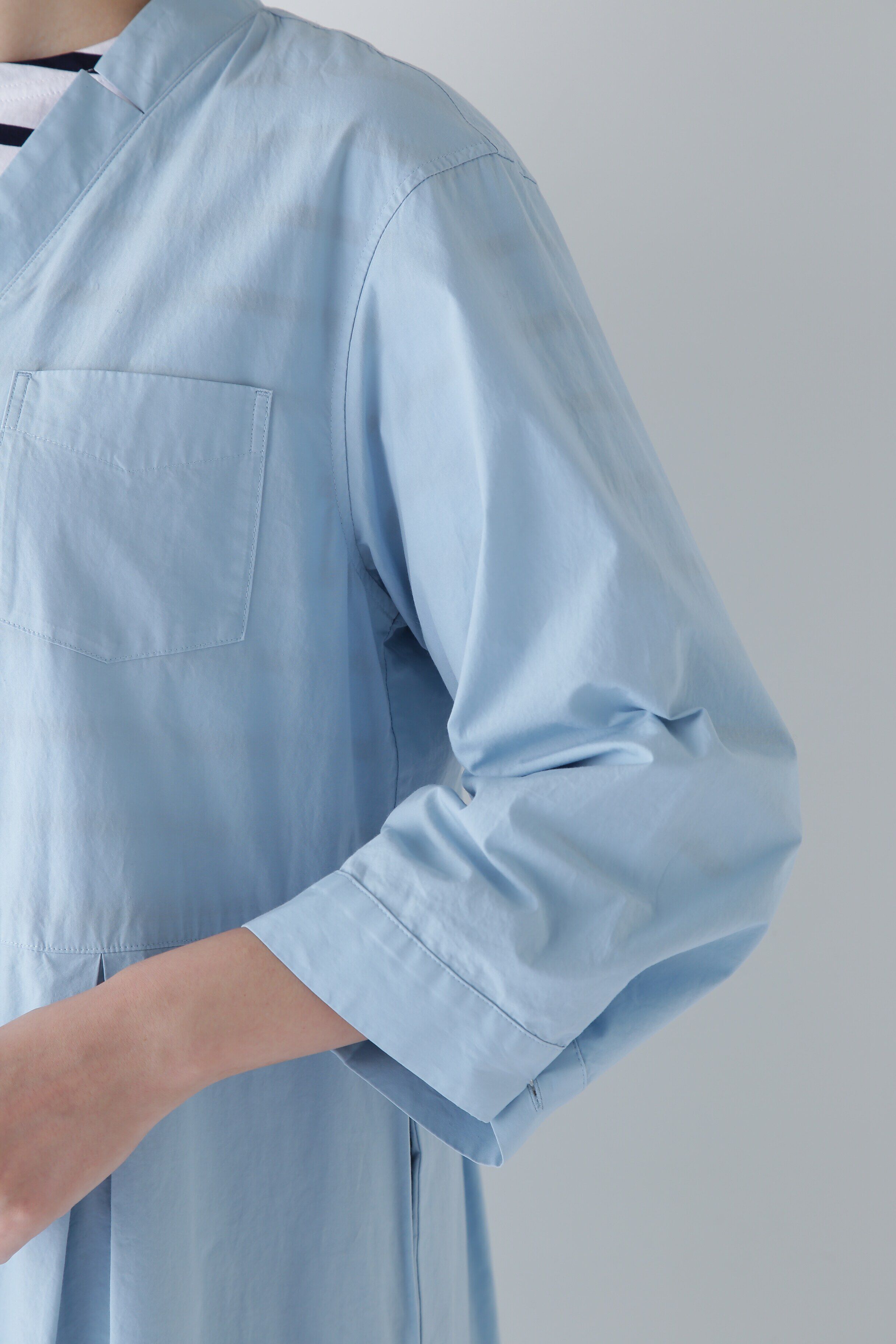  「◆製品染め刻み衿ワンピース」|ワンピース|