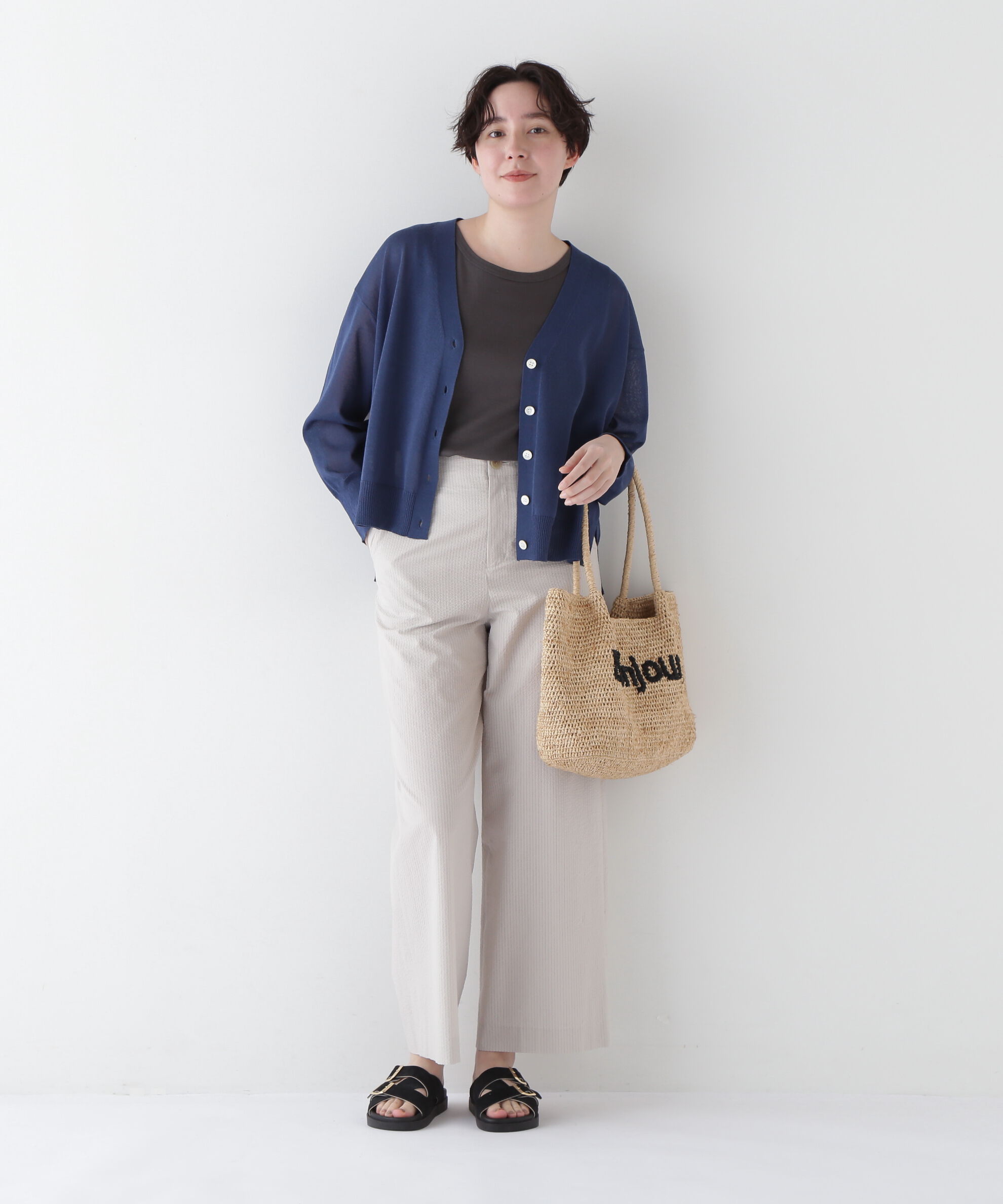  「◆シアサッカーストライプセミワイドパンツ」|その他|