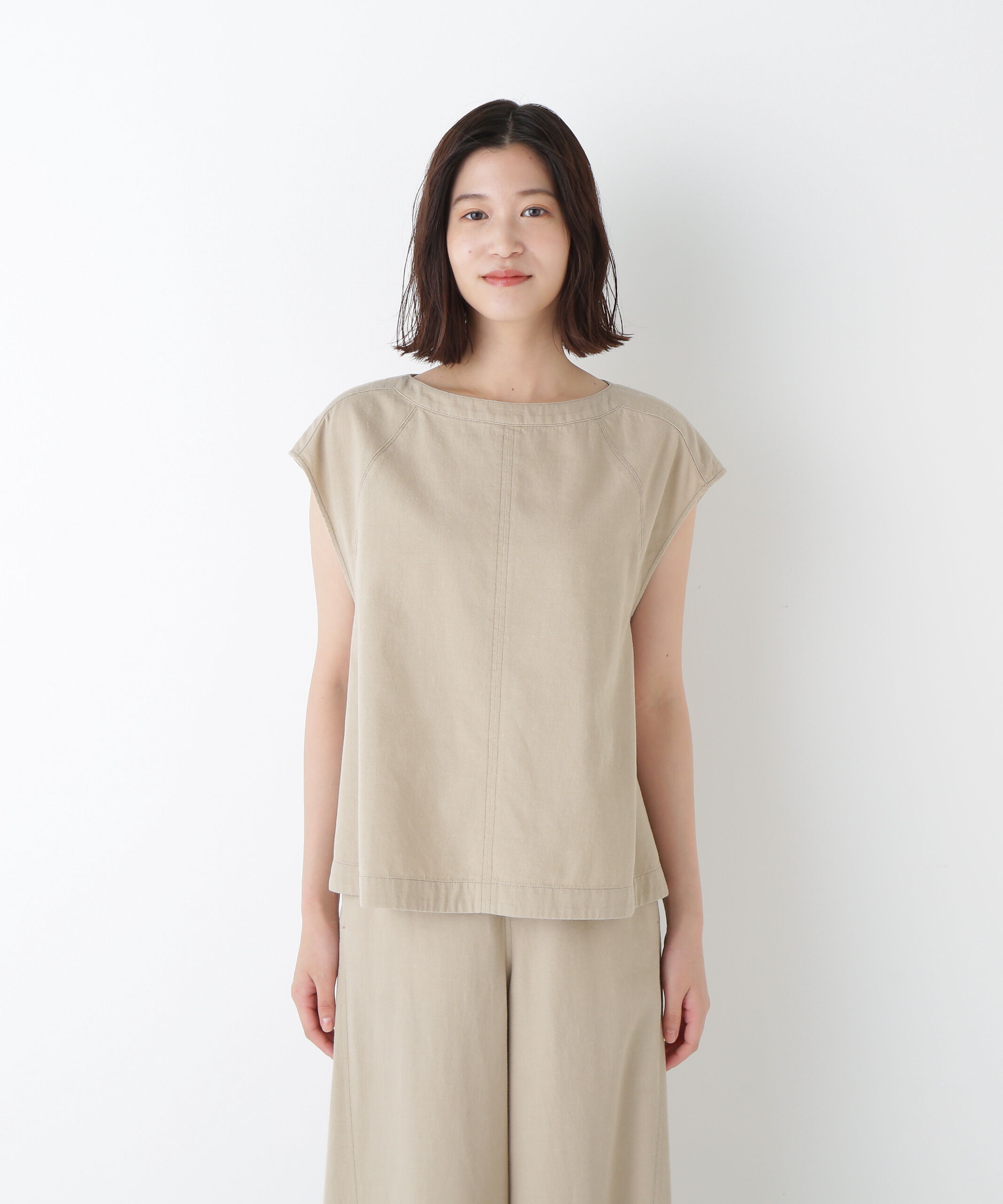  「◆ライトオンスデニムボートネックブラウス」|シャツ・ブラウス|