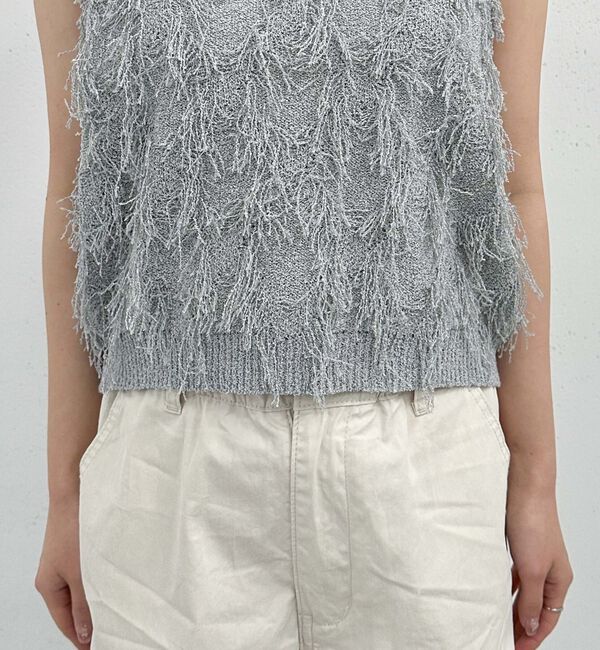 archives「２ＷＡＹフリンジニットベスト」|ベスト・ジレ|
