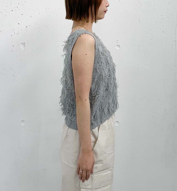 archives「２ＷＡＹフリンジニットベスト」|ベスト・ジレ|