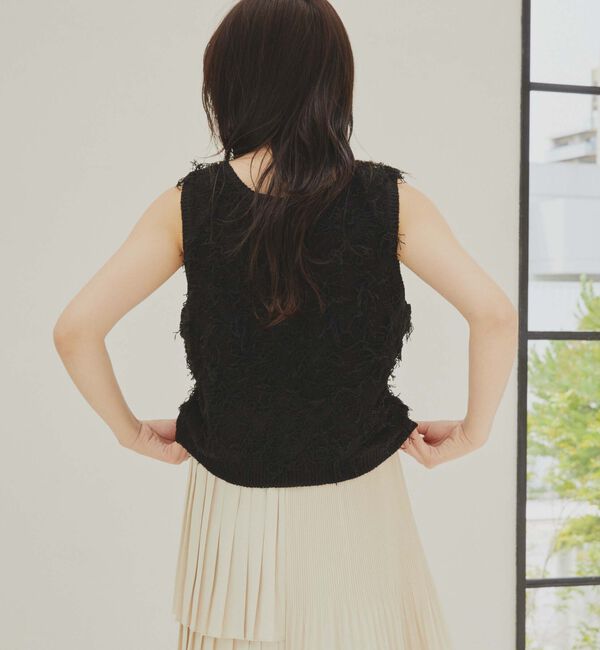 archives「２ＷＡＹフリンジニットベスト」|ベスト・ジレ|