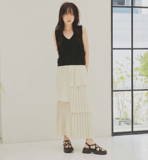 archives「２ＷＡＹフリンジニットベスト」|ベスト・ジレ|