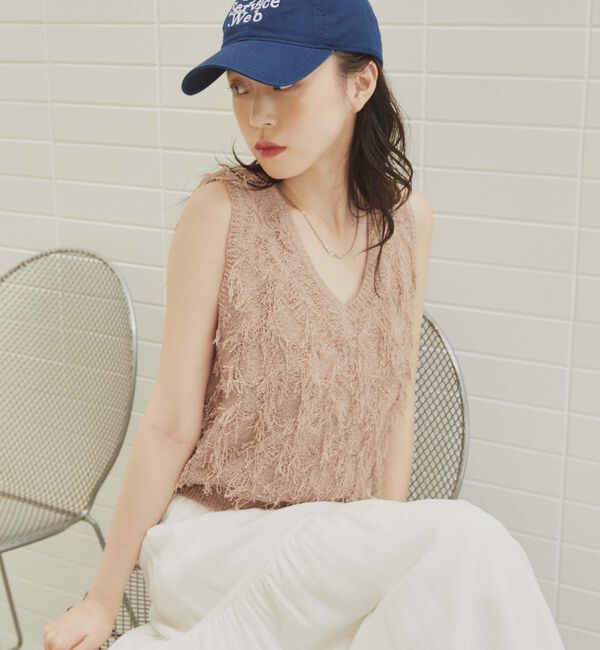 archives「２ＷＡＹフリンジニットベスト」|ベスト・ジレ|