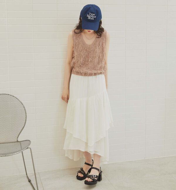 archives「２ＷＡＹフリンジニットベスト」|ベスト・ジレ|