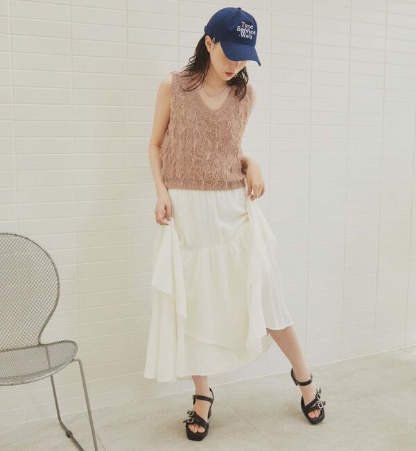 archives「２ＷＡＹフリンジニットベスト」|ベスト・ジレ|