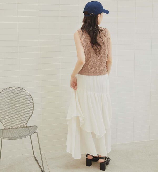 archives「２ＷＡＹフリンジニットベスト」|ベスト・ジレ|