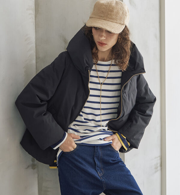 Doux archives「シームレスボリュームカラーダウン」|ダウン|BLACK