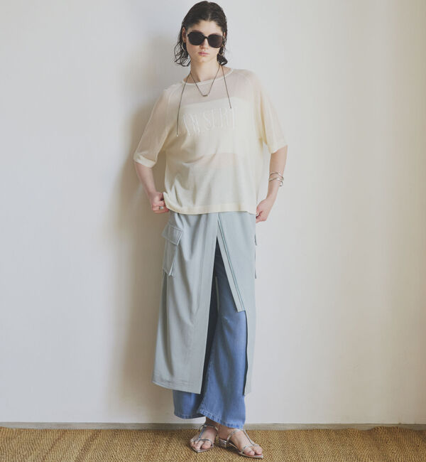 Doux archives「サテンカーゴタイトスカート」|スカート|