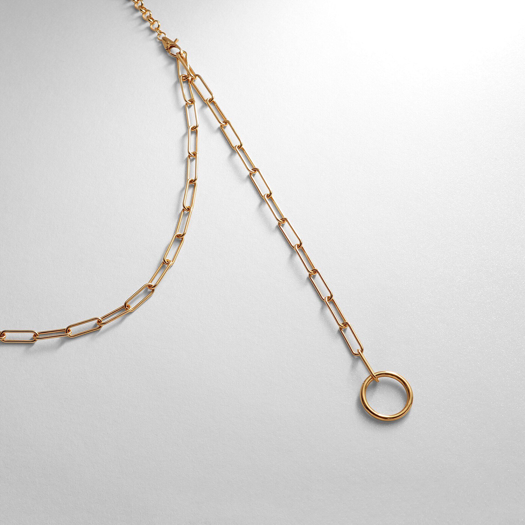 COCOSHNIK ONKITSCH「シルバー マルチチェーンネックレス ミックスチェーン GP」|ネックレス|