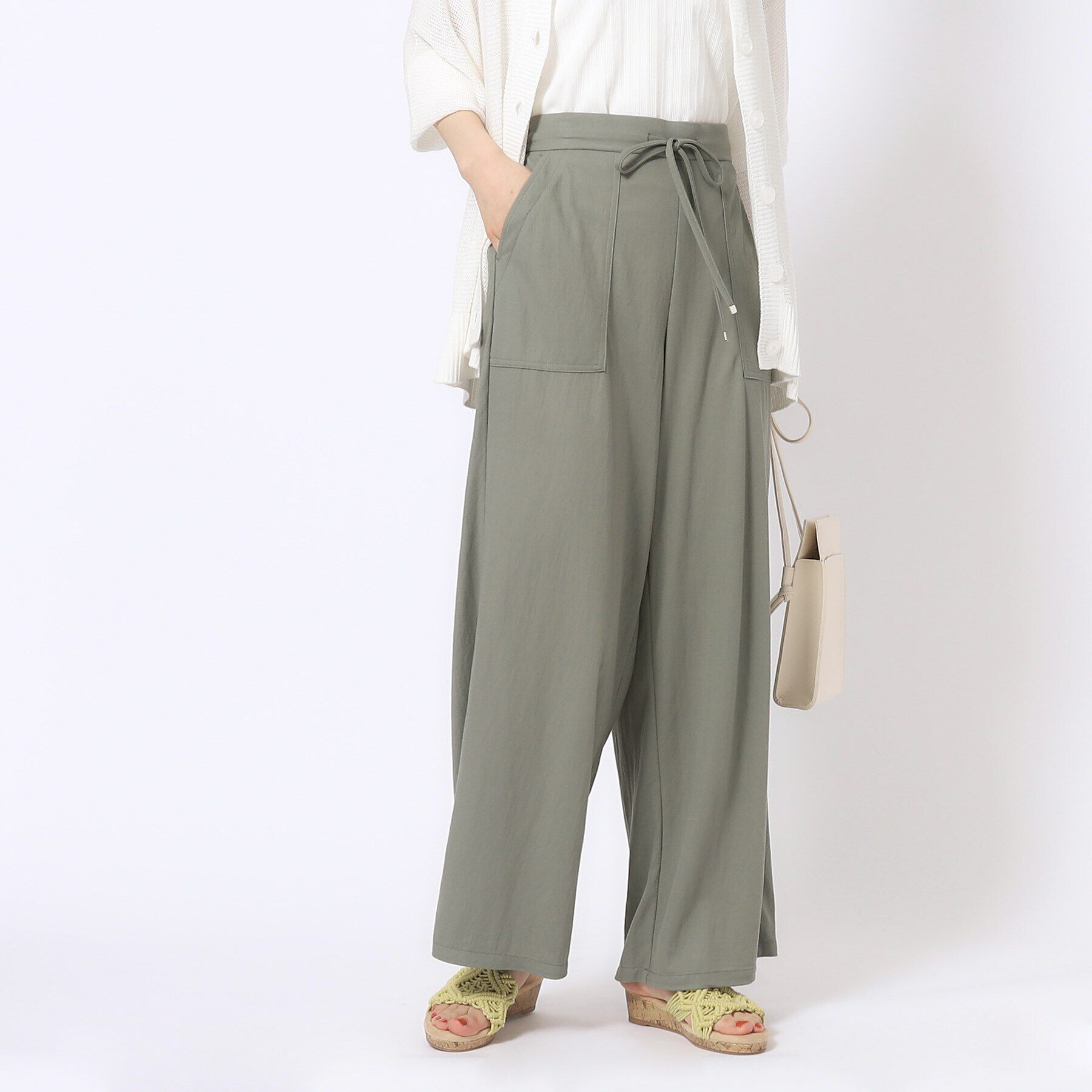 SHOO･LA･RUE「【M-LL/選べる着丈】イージーベイカー ワイドパンツ」|その他|