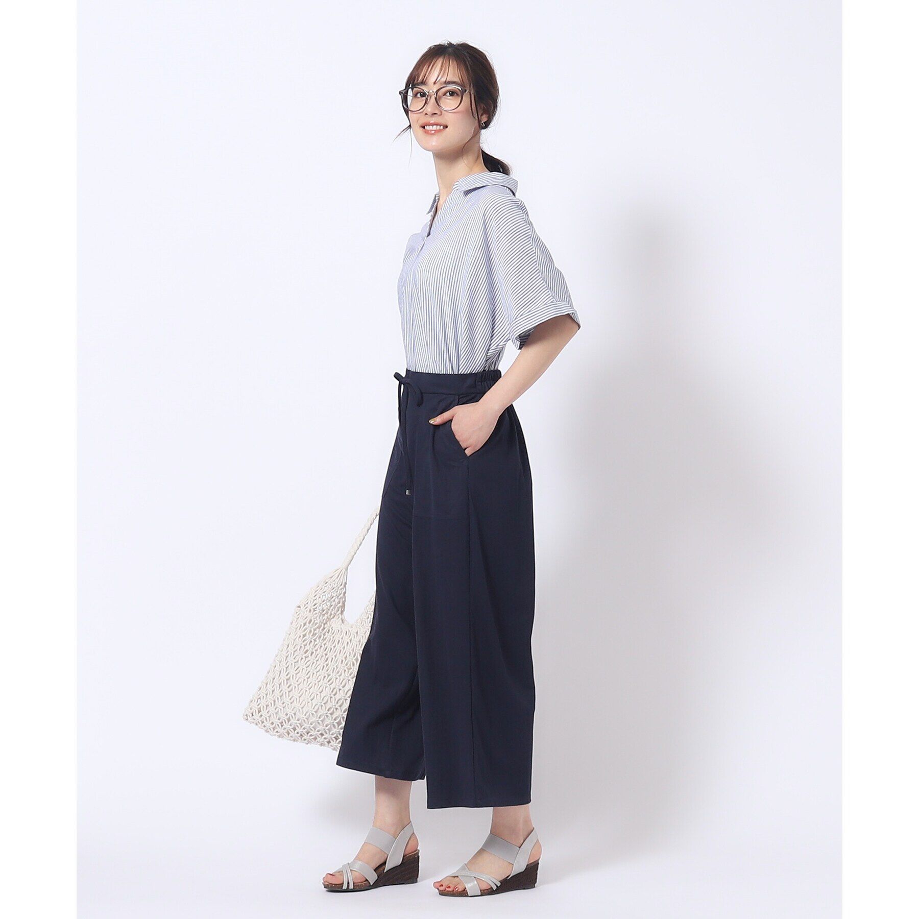 SHOO･LA･RUE「【M-LL/選べる着丈】イージーベイカー ワイドパンツ」|その他|