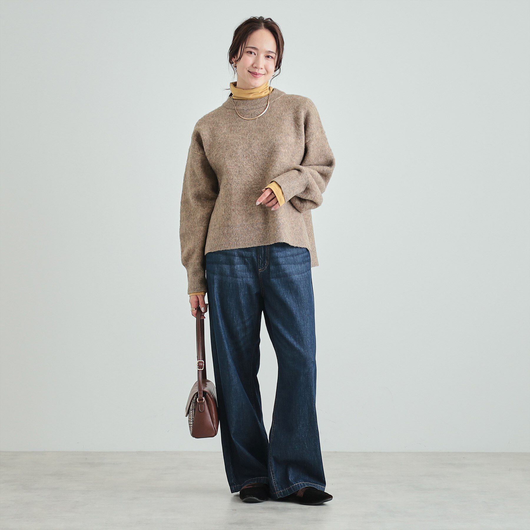 SHOO･LA･RUE「【S-LL】Wフェイス ふわふわ起毛ニット」|ニット・セーター|