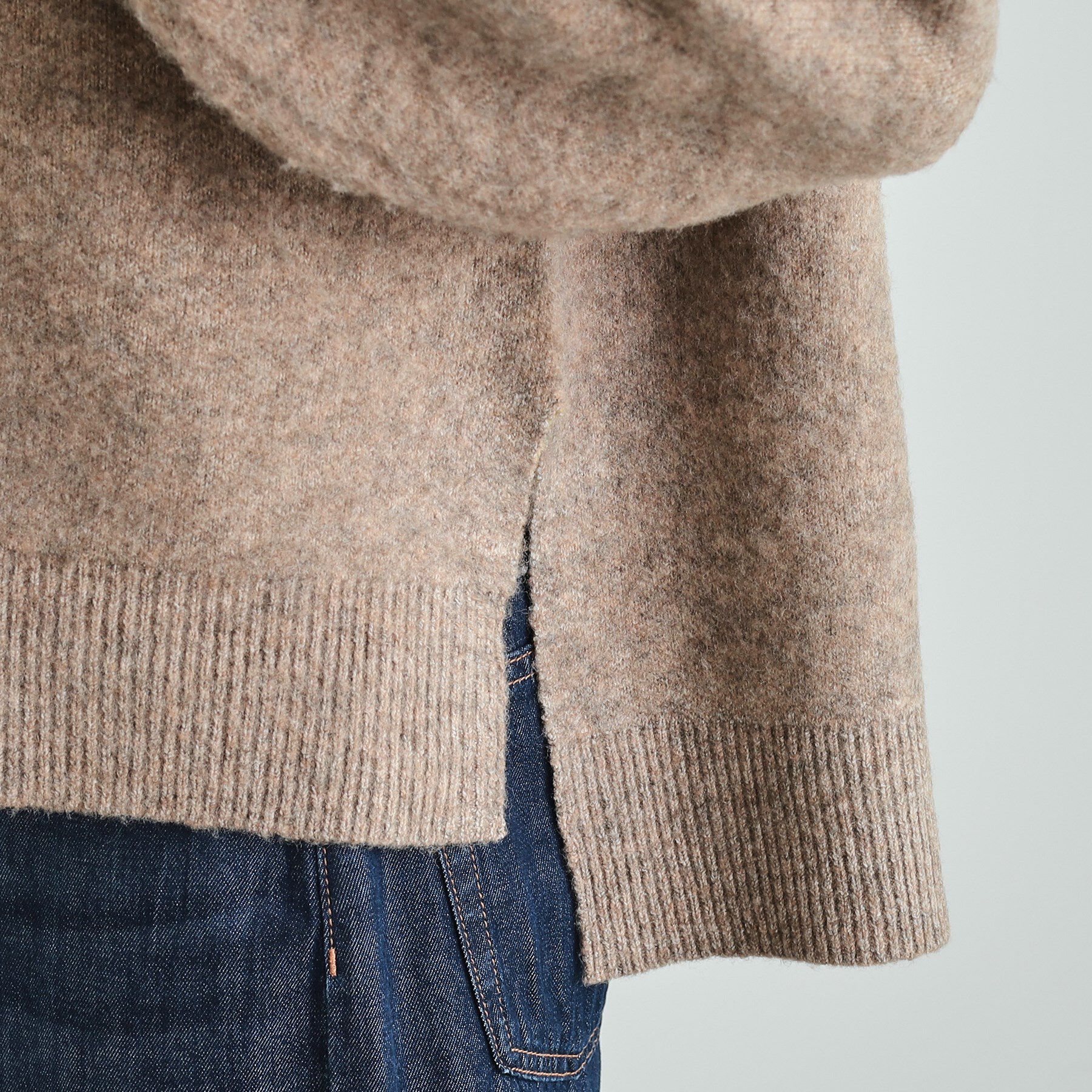 SHOO･LA･RUE「【S-LL】Wフェイス ふわふわ起毛ニット」|ニット・セーター|