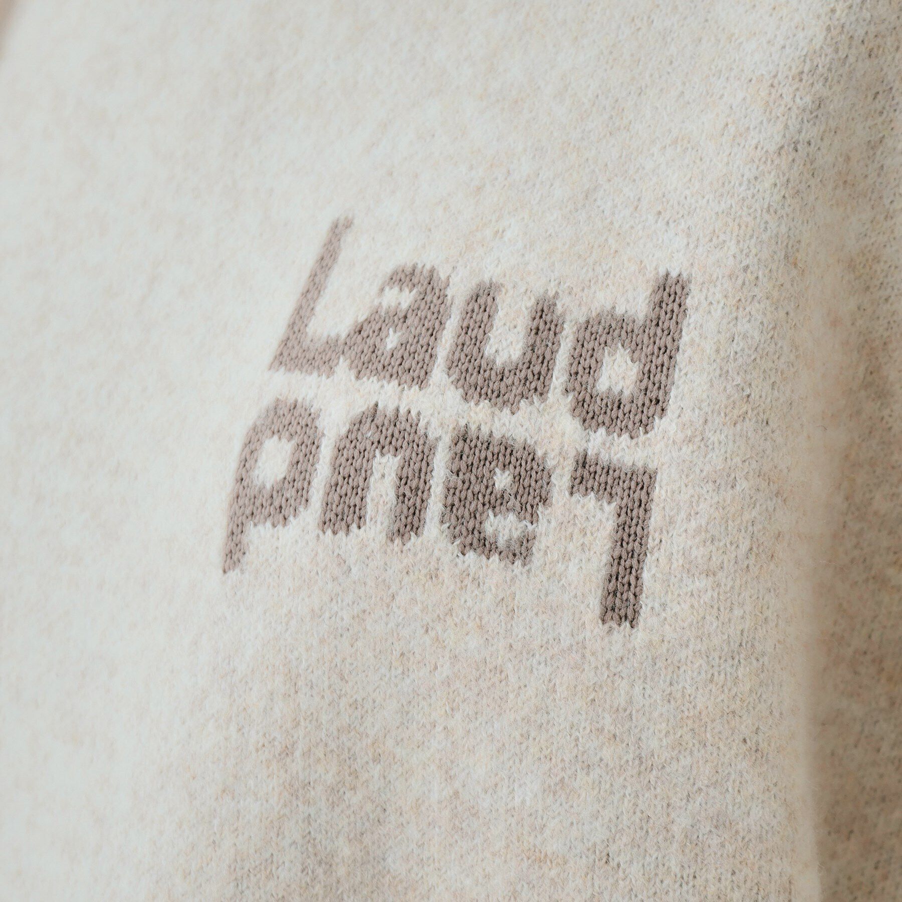 SHOO･LA･RUE「【セットアップ可】もちもちミックスヤーンロゴニット」|ニット・セーター|