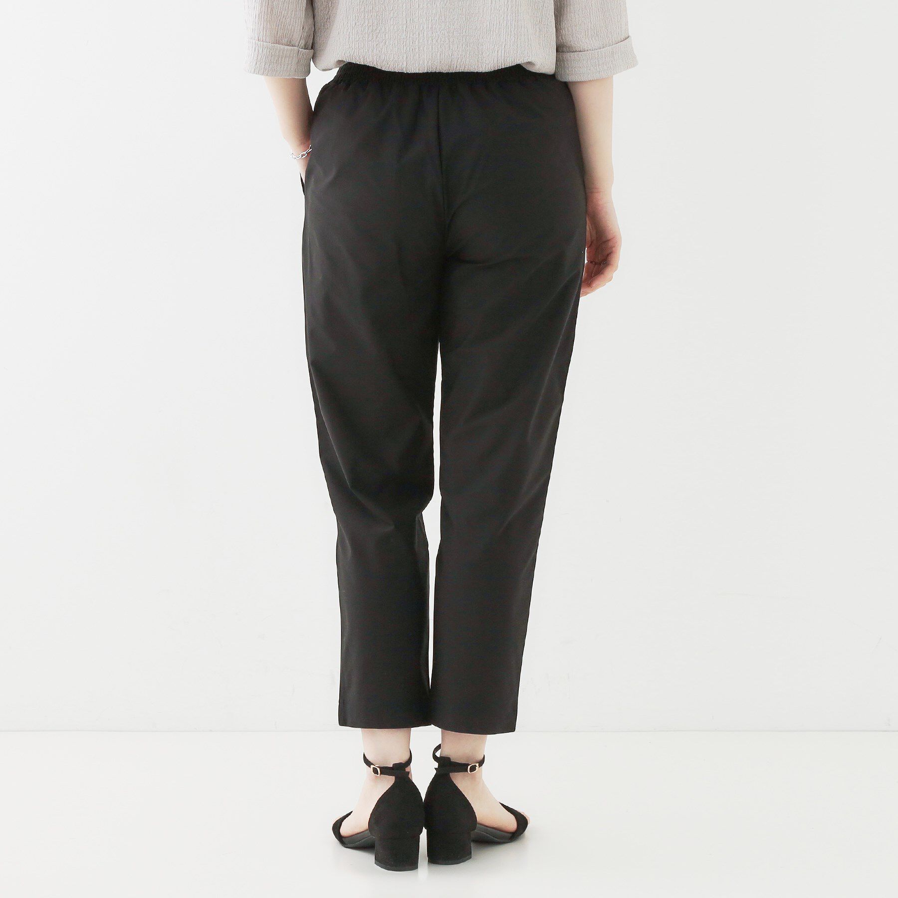 SHOO･LA･RUE「【洗える/S-LL/ひんやり】さらっとしたタッチが癖になる ストレッチテーパードパンツ」|その他|