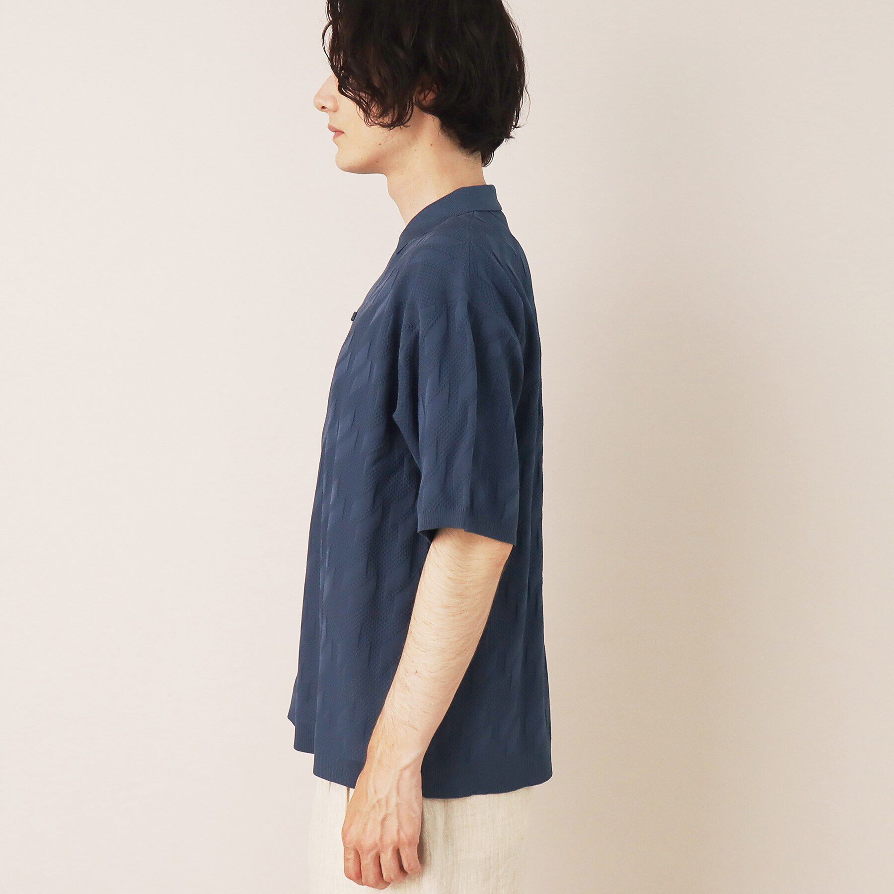 Dessin「柄編みニットシャツ」|シャツ・ブラウス|