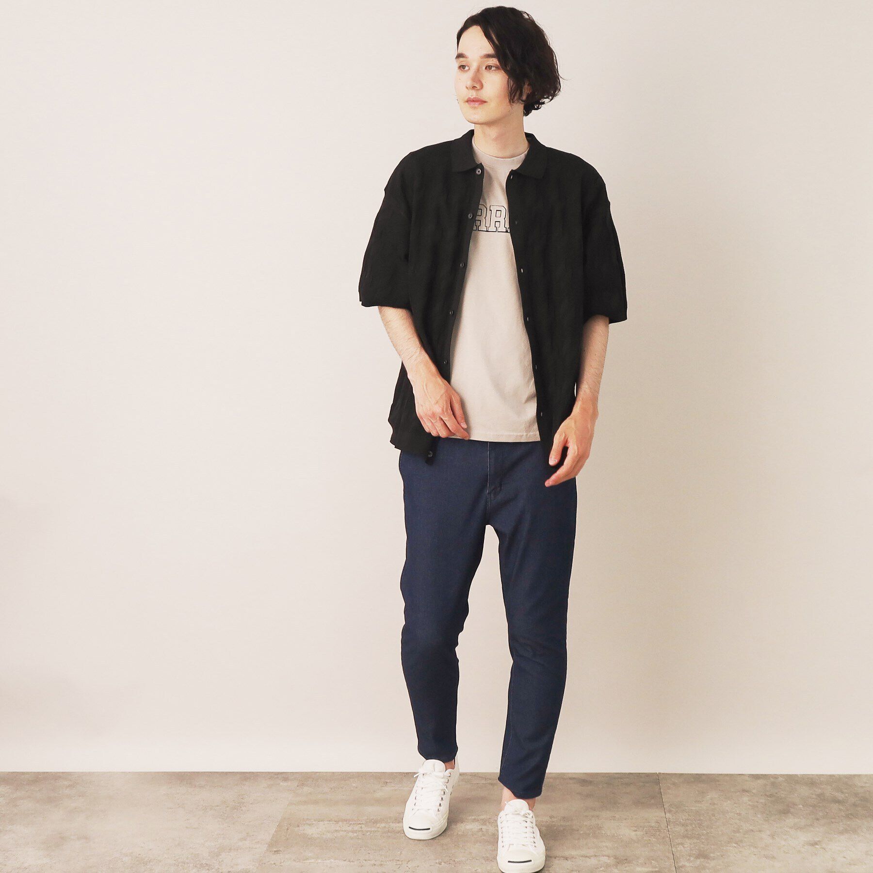 Dessin「柄編みニットシャツ」|シャツ・ブラウス|