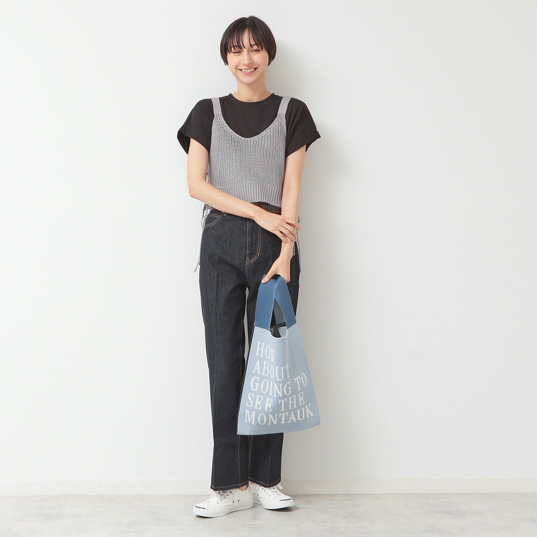 Dessin「【洗える】サイドレースアップビスチェ」|ベスト・ジレ|