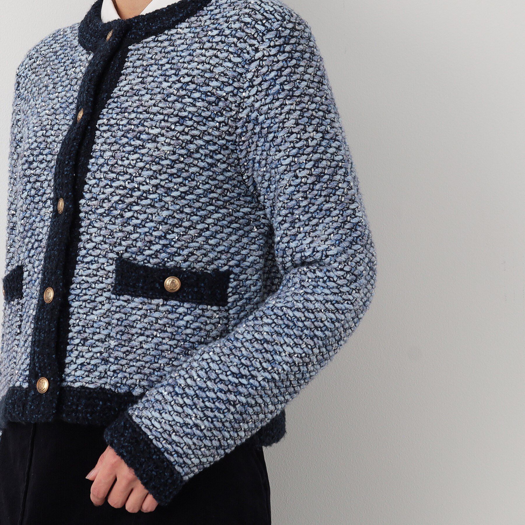 Dessin「ツイード調ニットジャケット」|カーディガン|