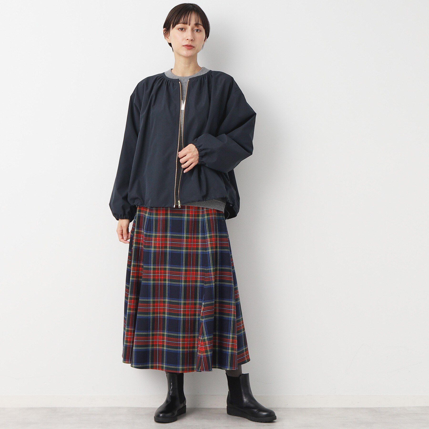 Dessin「【軽羽織り・洗える】ドローコード付きオーバーブルゾン」|ブルゾン・スタジャン|