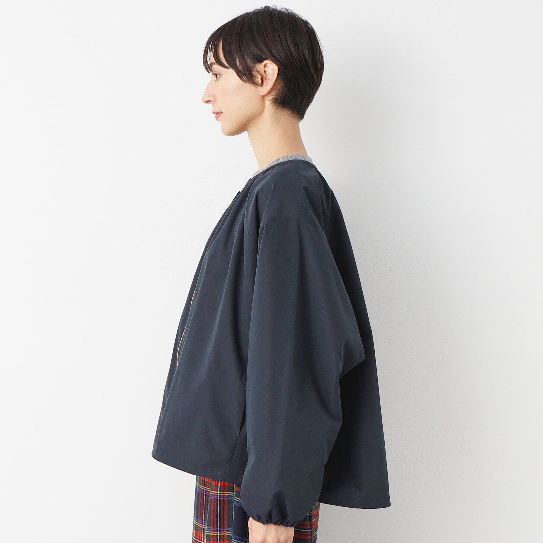 Dessin「【軽羽織り・洗える】ドローコード付きオーバーブルゾン」|ブルゾン・スタジャン|