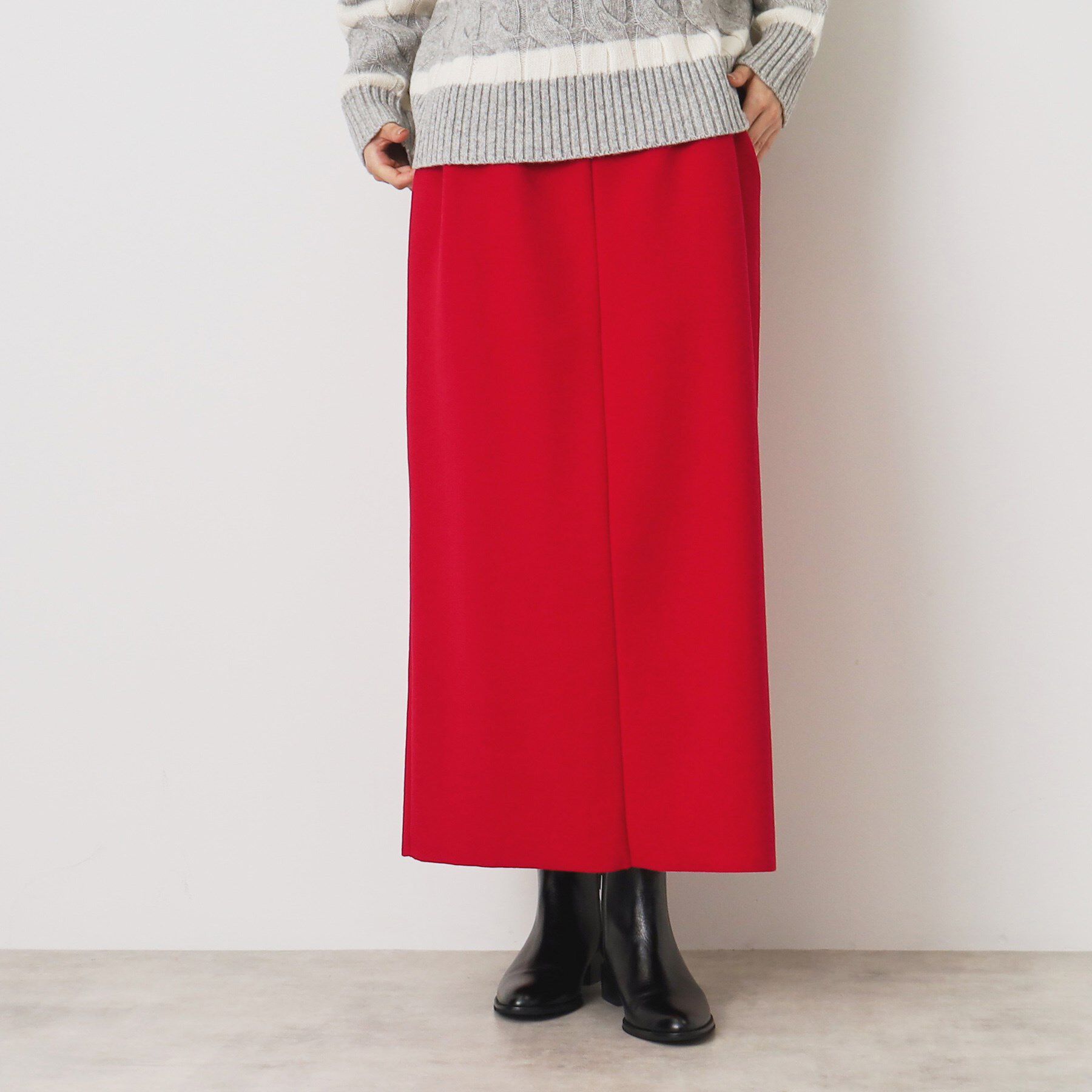Dessin「ハイウエストタイトスカート（XS～L）」|スカート|レッド(063)