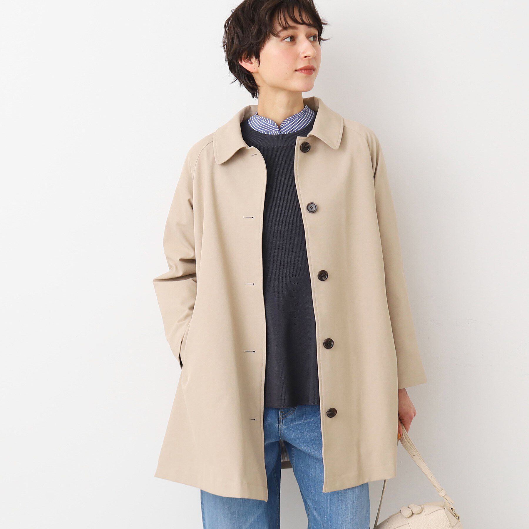 Dessin「【撥水】ステンカラーテントラインコート」|ステンカラーコート|