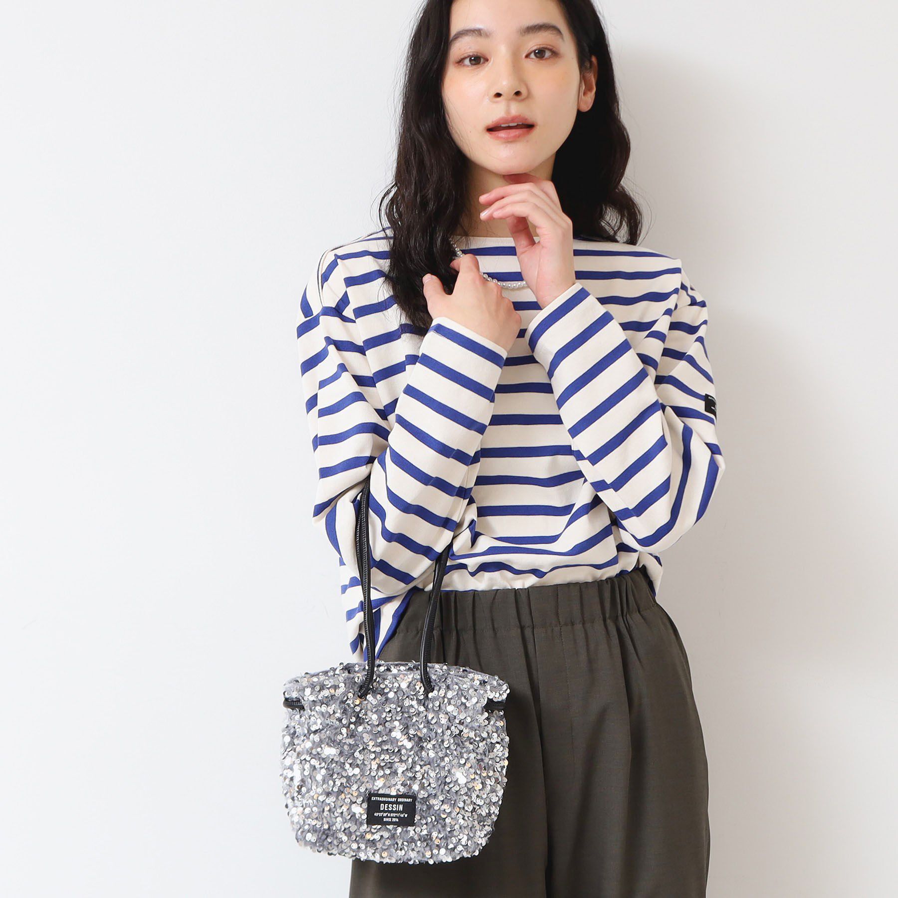 Dessin「【軽量】スパンコールミニショルダー」|ショルダー・メッセンジャー|グレー(012)