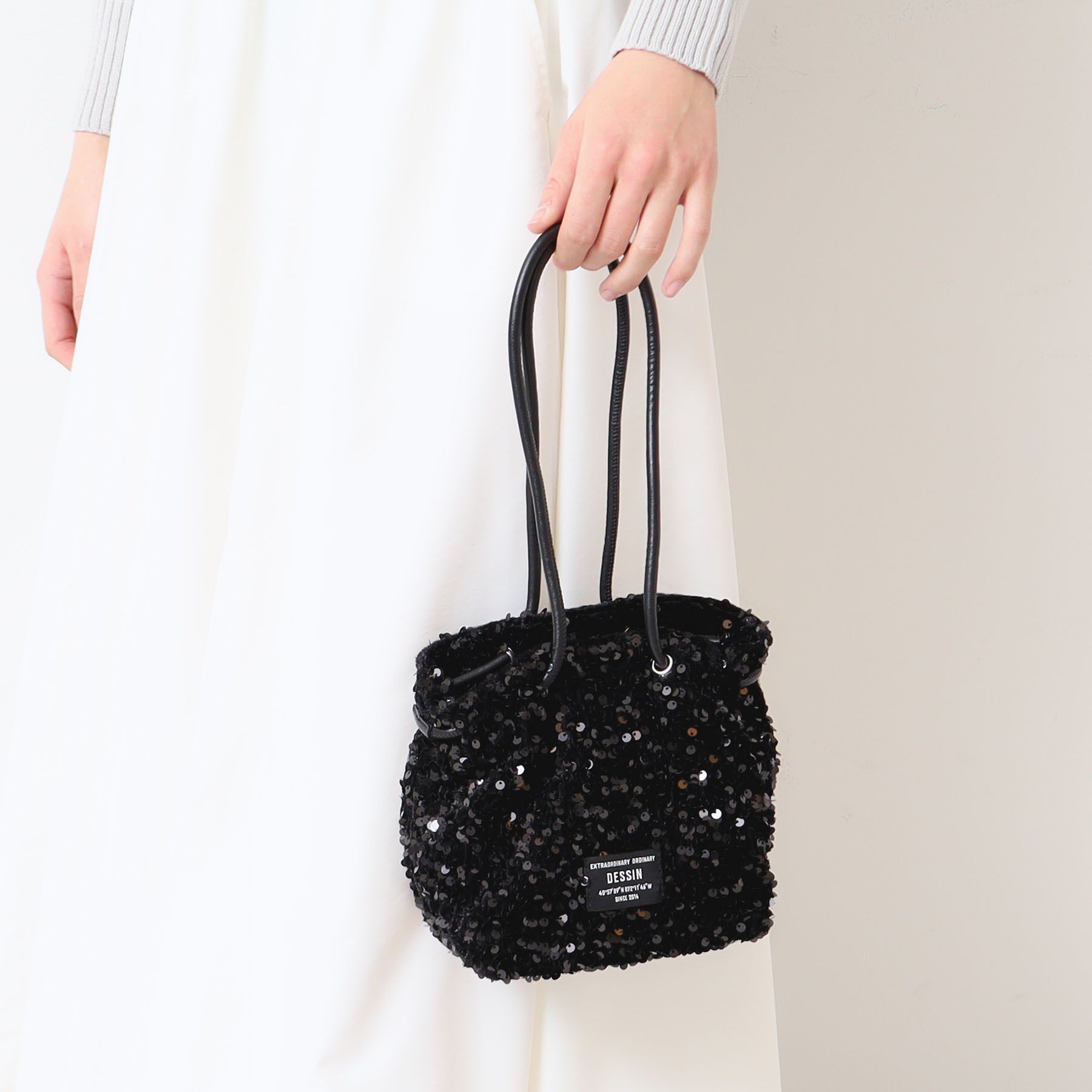 Dessin「【軽量】スパンコールミニショルダー」|ショルダー・メッセンジャー|ブラック(019)