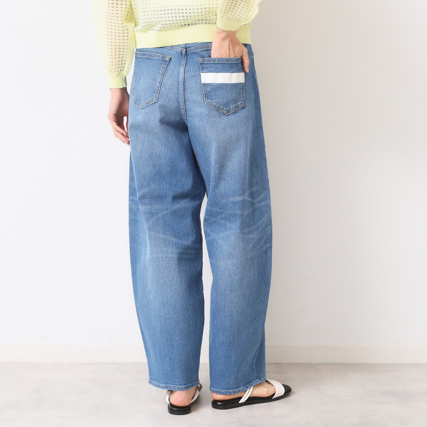 Dessin「【洗える】デニムカーブパンツ」|デニム|