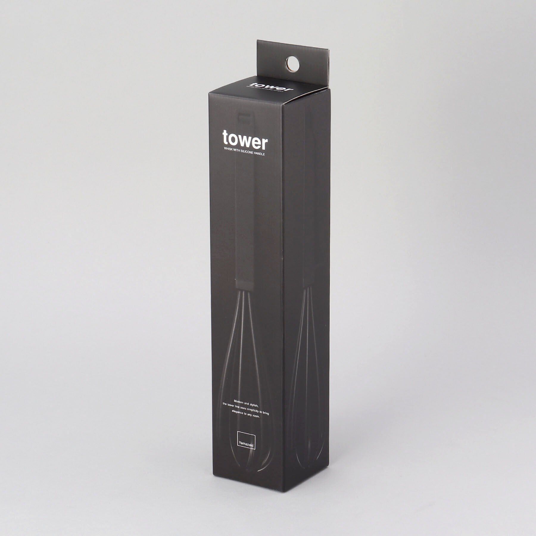 212 KITCHEN STORE「シリコーンハンドル 泡立て器 BK 山崎実業 ＜tower タワー＞」|食器・キッチングッズ|