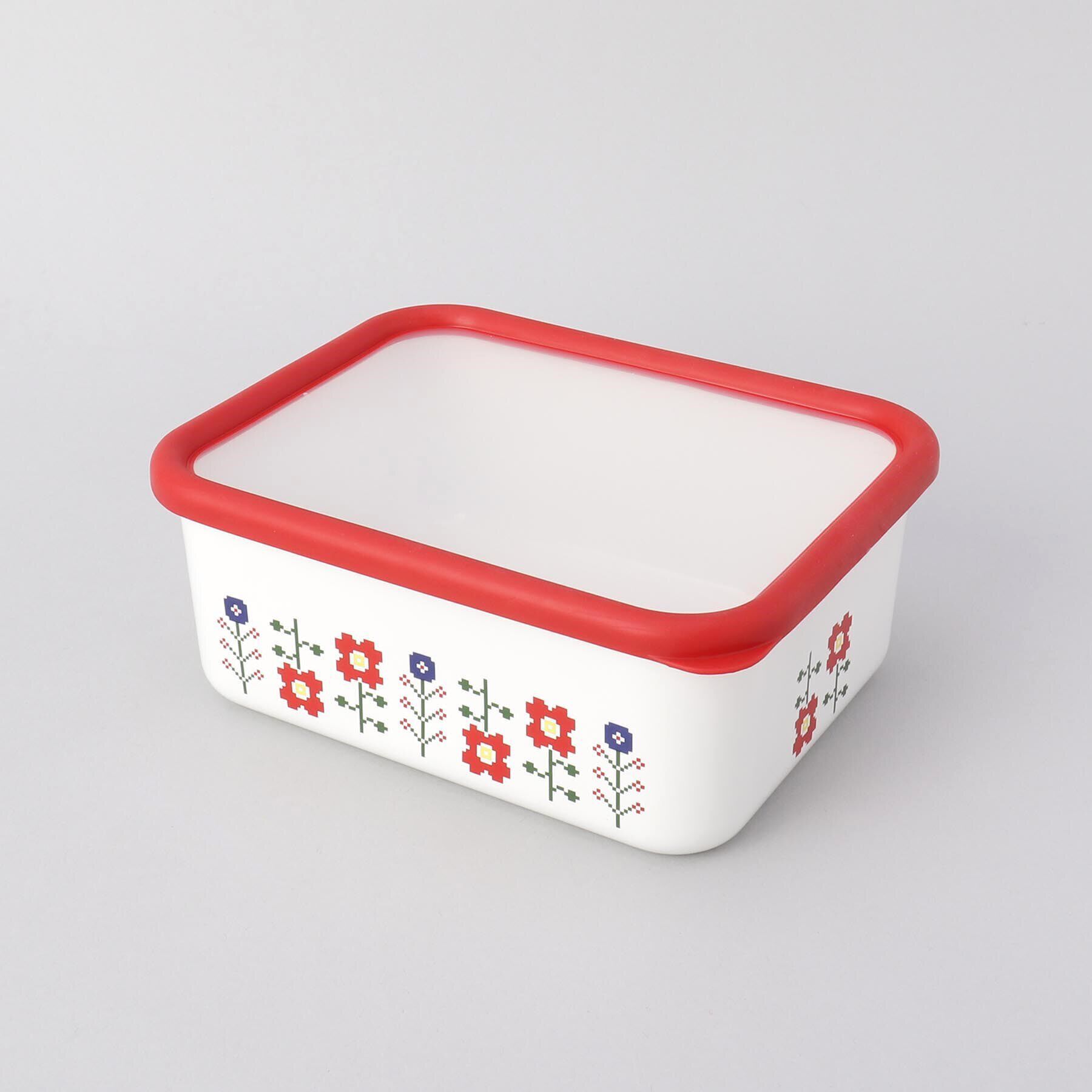 212 KITCHEN STORE「ミーサ深型角容器Ｌ RD ＜富士ホーロー ＞」|食器・キッチングッズ|