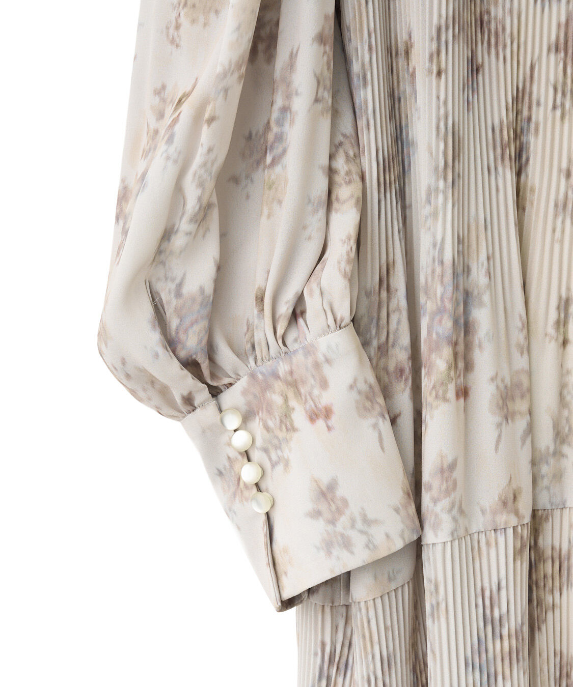 岡崎紗絵さんコラボ】フラワープリントプリーツティアードワンピース