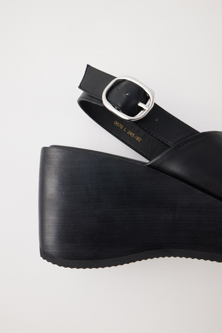 MOUSSY「SQUARE TOE WEDGE サンダル」|サンダル|