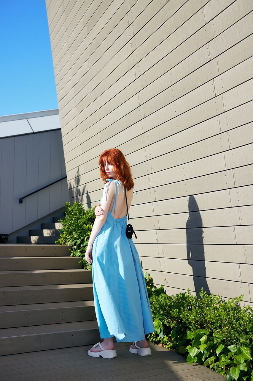 MOUSSY「OPEN BACK FLARE ドレス」|ワンピース|