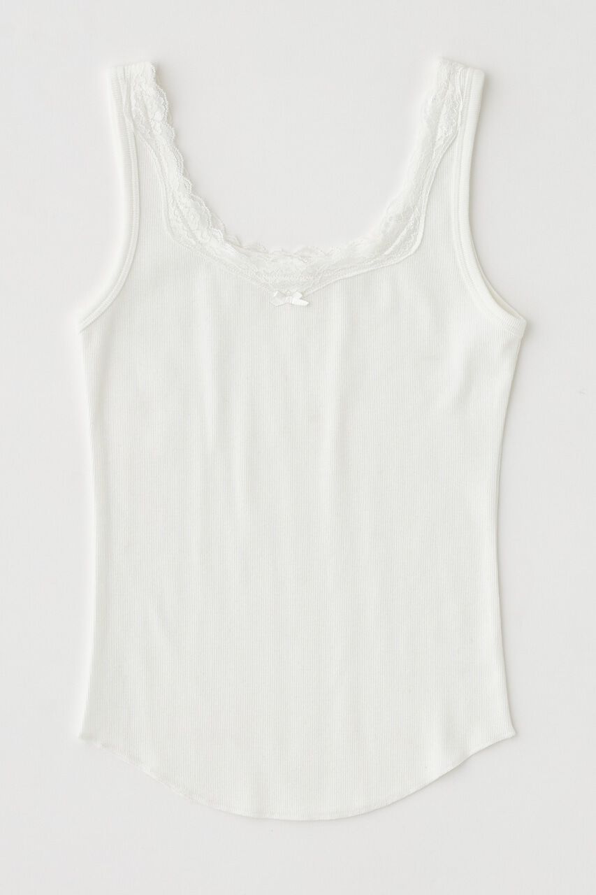 MOUSSY「LACE TRIM タンクトップ」|タンクトップ|