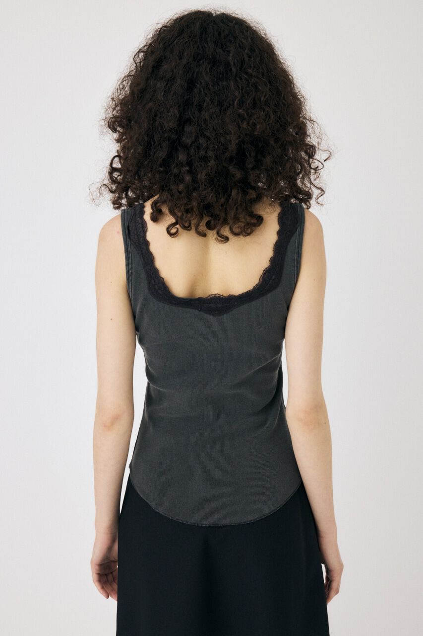 MOUSSY「LACE TRIM タンクトップ」|タンクトップ|